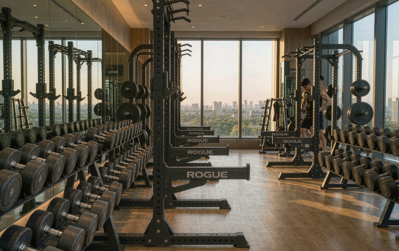 FitModel 场馆力量训练区实景